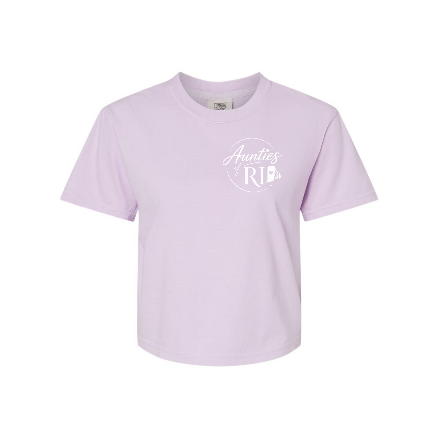 Aunties of RI | Official Logo Boxy Tee | Small Logo