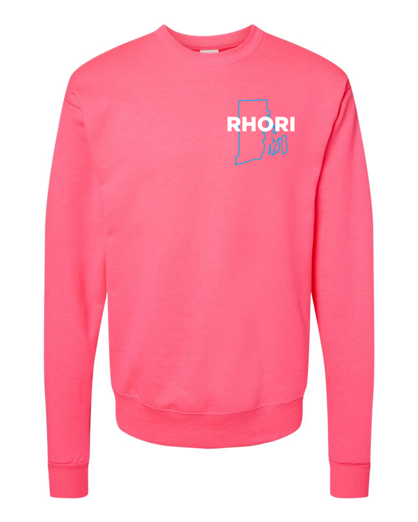 RHORI Chaser RI State Outline - Crewneck Sweatshirt