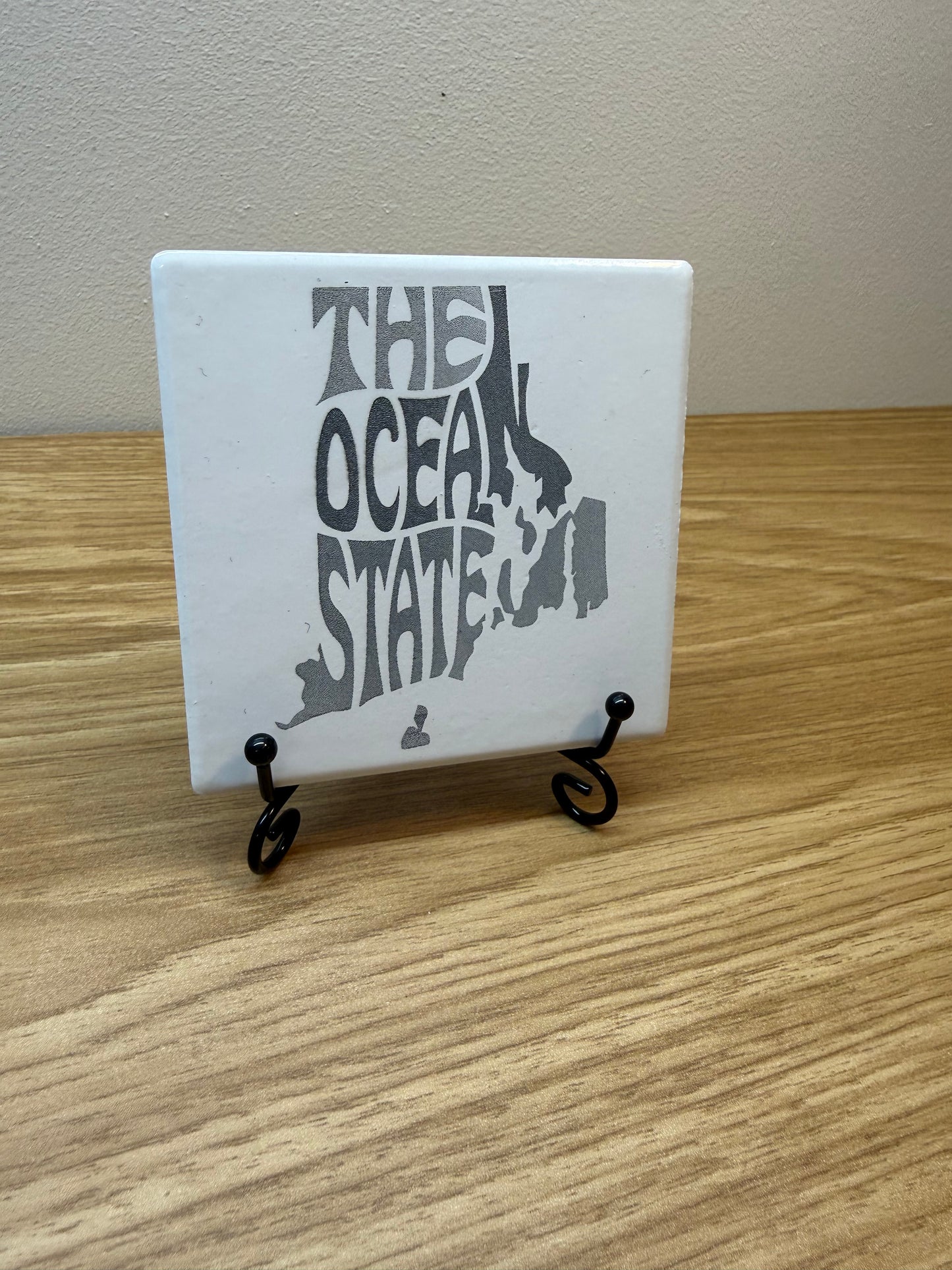Rhode Island Tile Coaster - 4inch