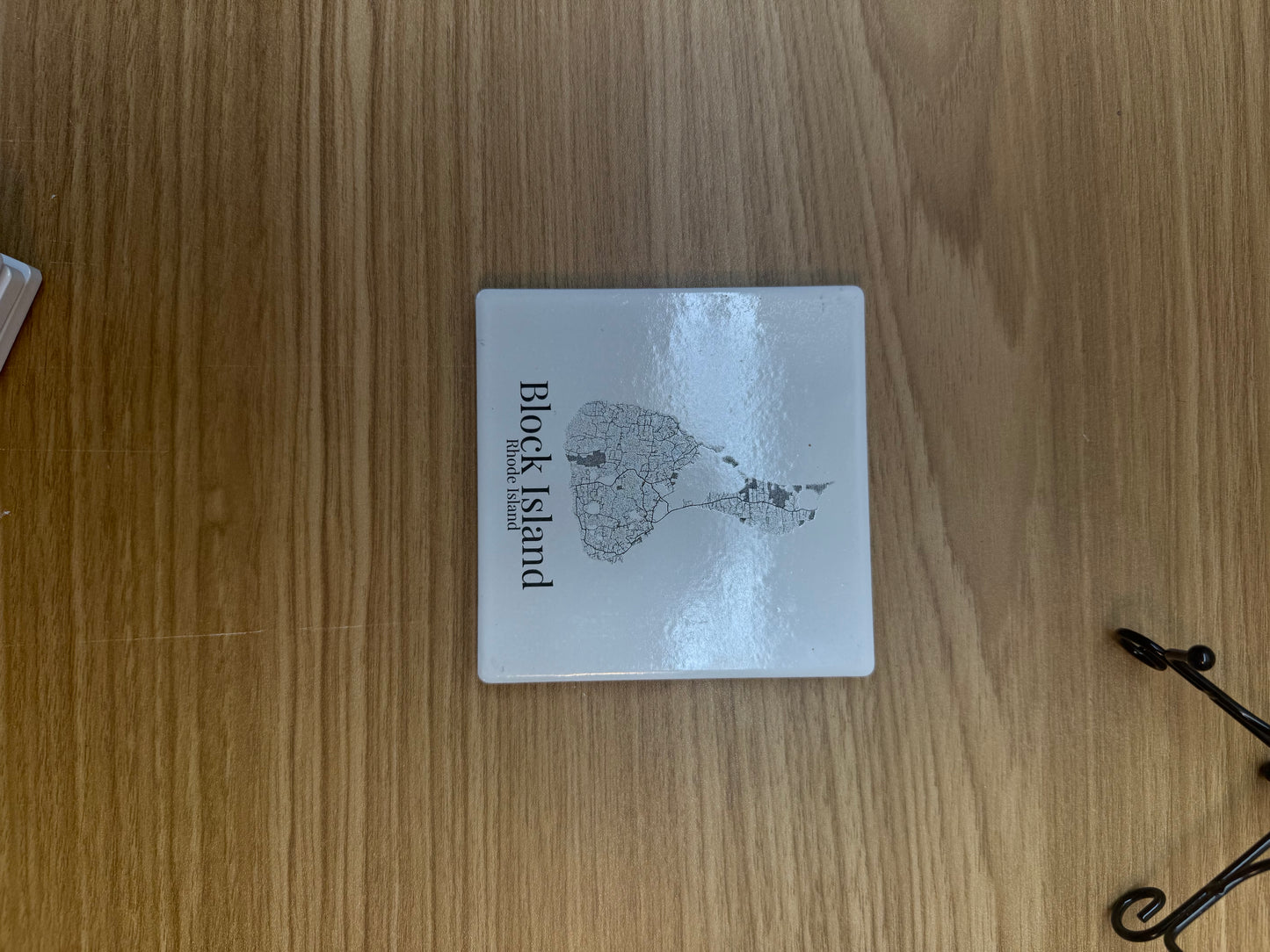 Block Island - Rhode Island Tile Coaster - 4inch