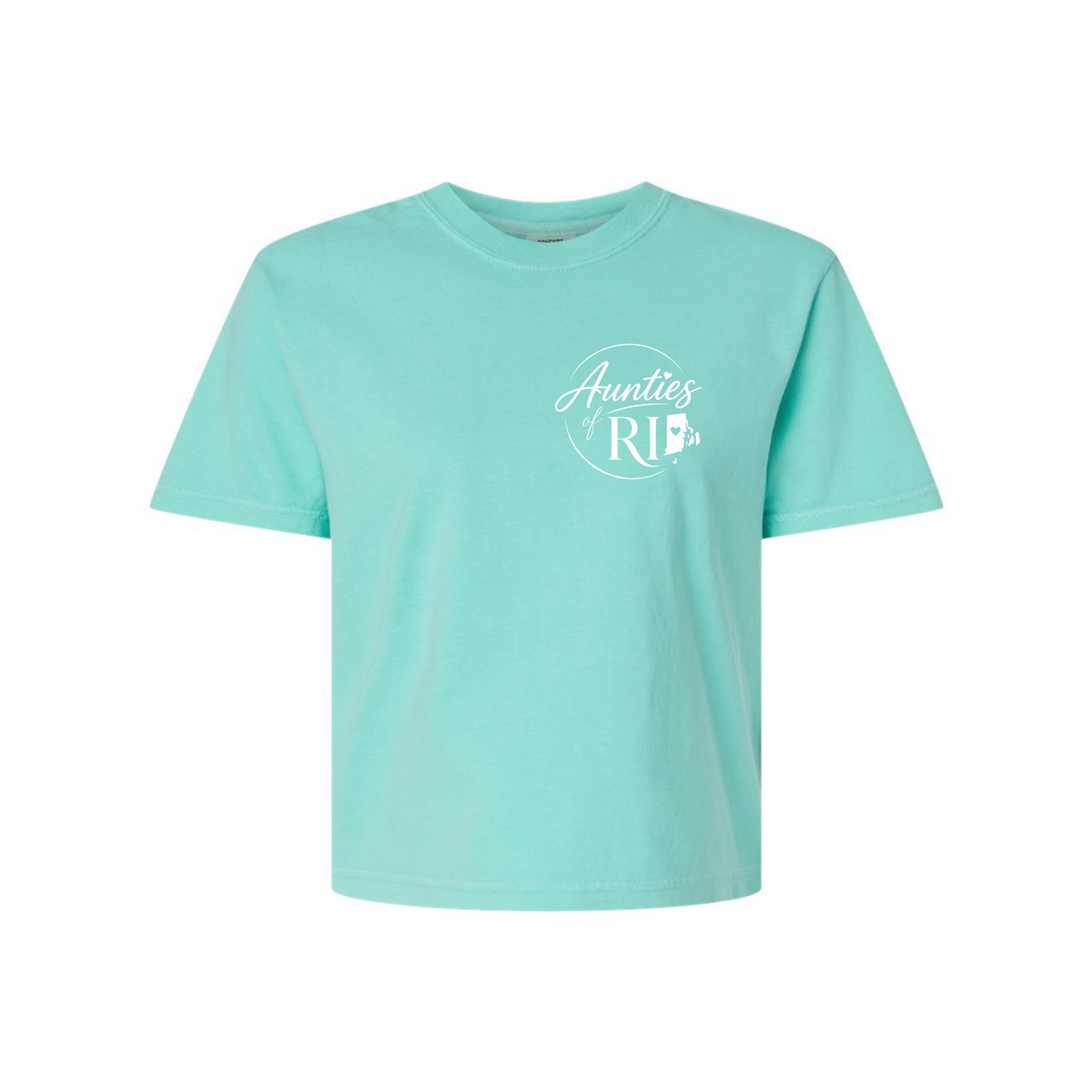 Aunties of RI | Official Logo Boxy Tee | Small Logo