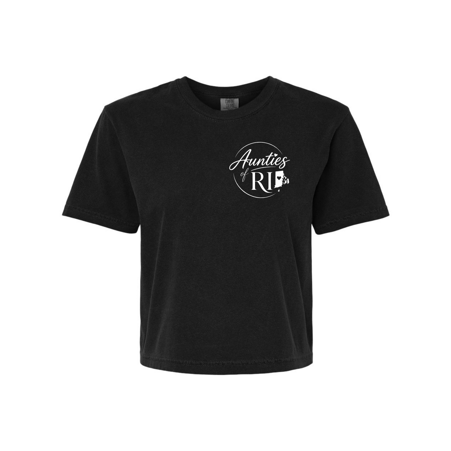 Aunties of RI | Official Logo Boxy Tee | Small Logo