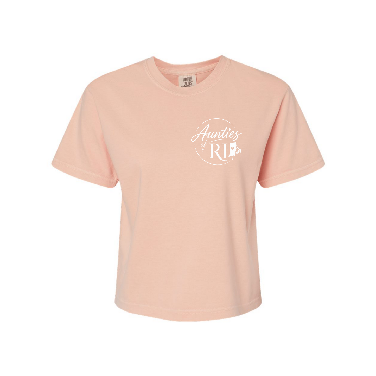 Aunties of RI | Official Logo Boxy Tee | Small Logo