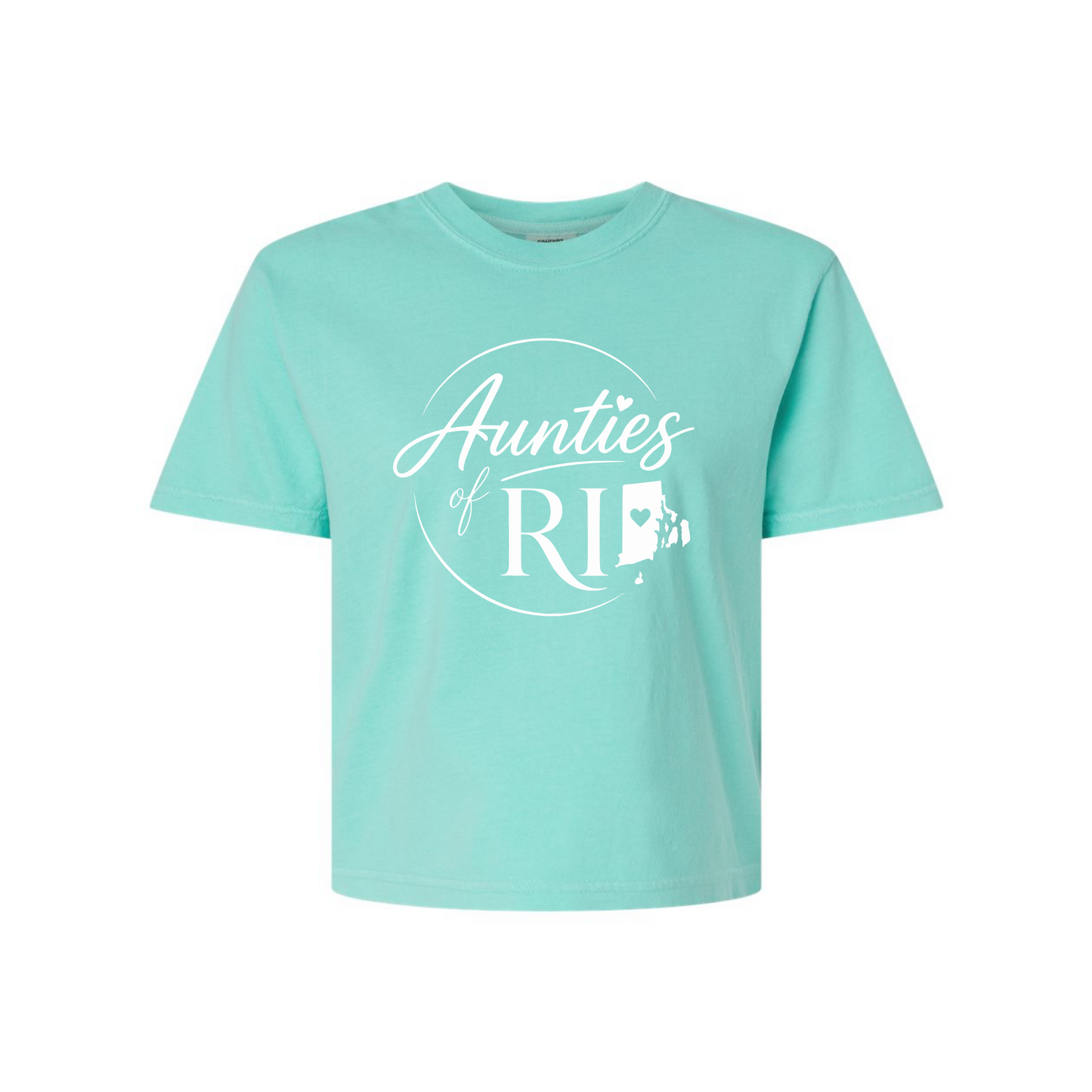 Aunties of RI | Official Logo Boxy Tee | Large Logo