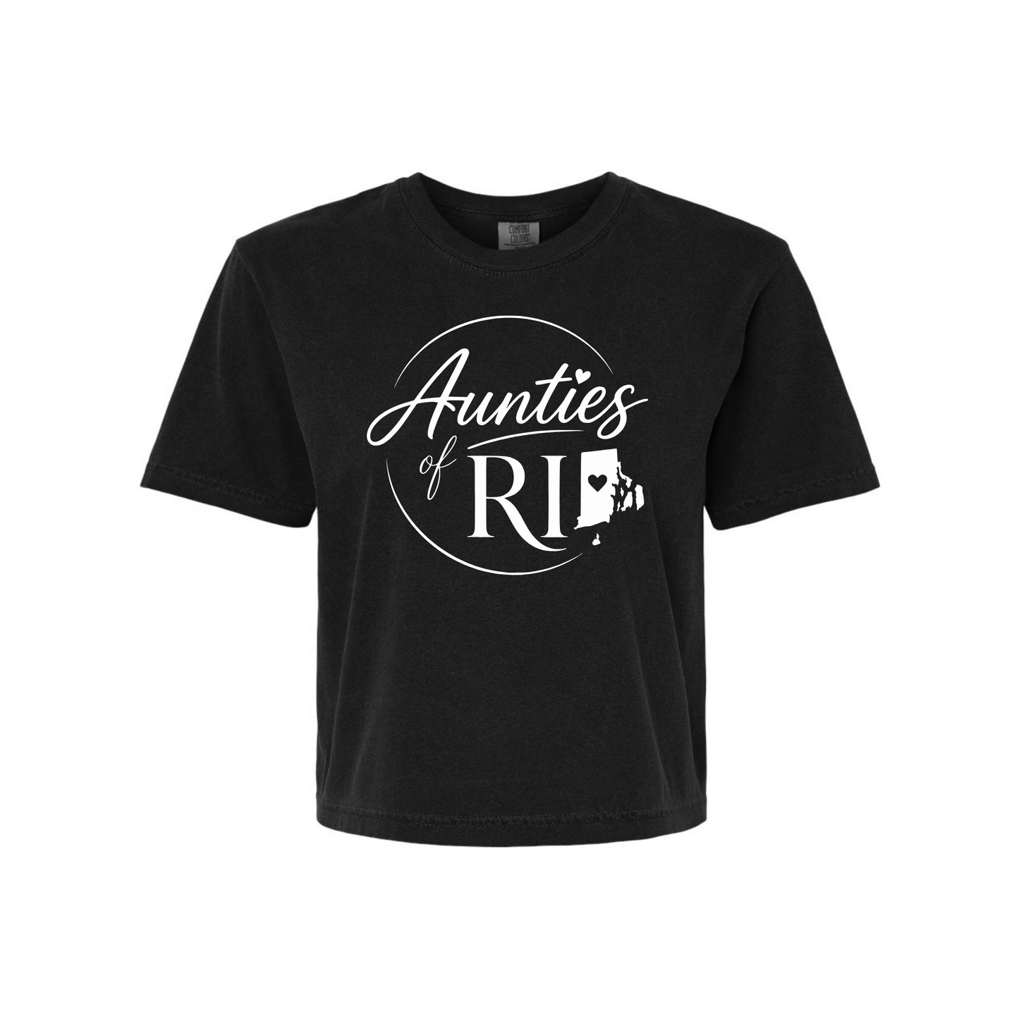 Aunties of RI | Official Logo Boxy Tee | Large Logo