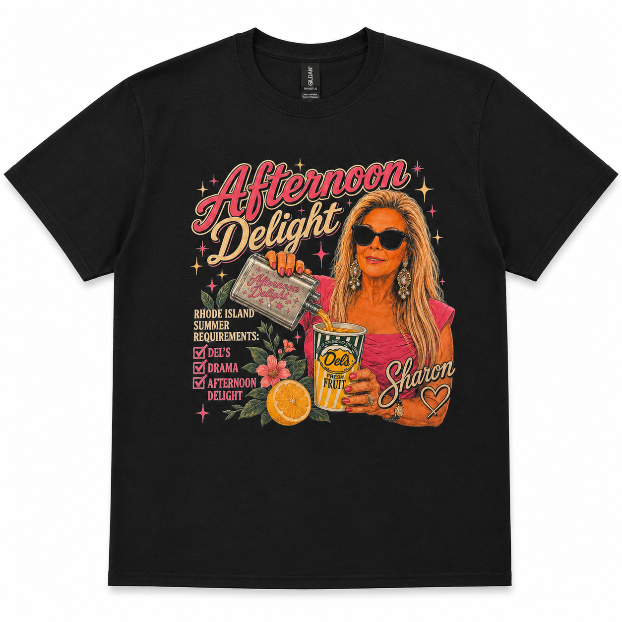 Official Aunties of RI x Del's - Afternoon Delight (Sharon Edition) Unisex Tee