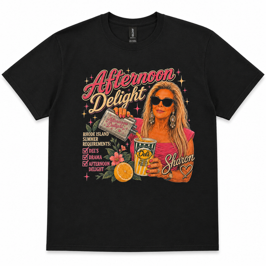 Official Aunties of RI x Del's - Afternoon Delight (Sharon Edition) Unisex Tee