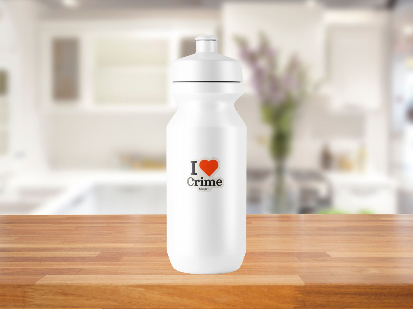 I Love Crime Pun Sticker - Perfect for Laptops, Water Bottles, & More