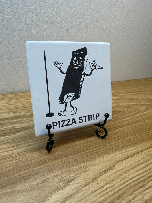 Pizza Strip Tile Coaster - 4inch