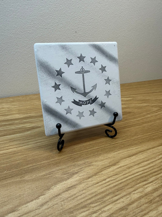 Rhode Island Tile Coaster - 4inch