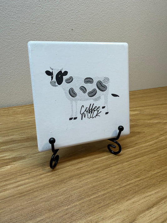 Coffee Milk Tile Coaster - 4inch