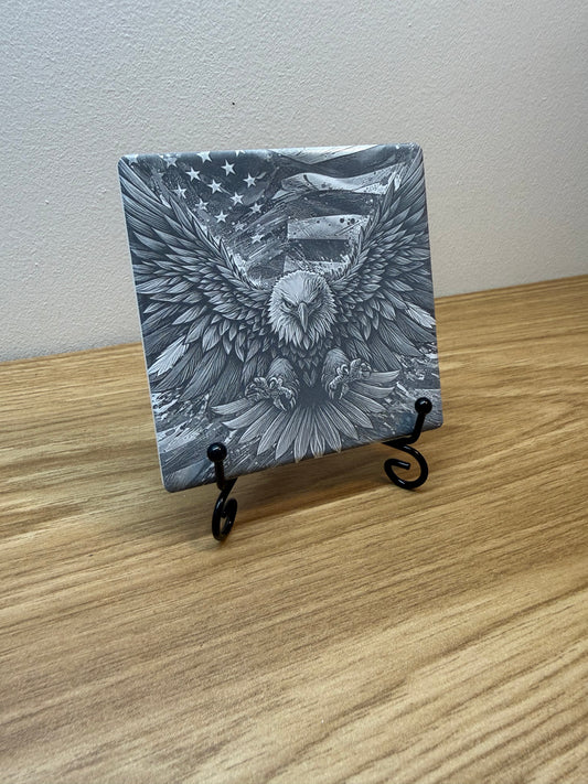 America Tile Coaster - 4inch
