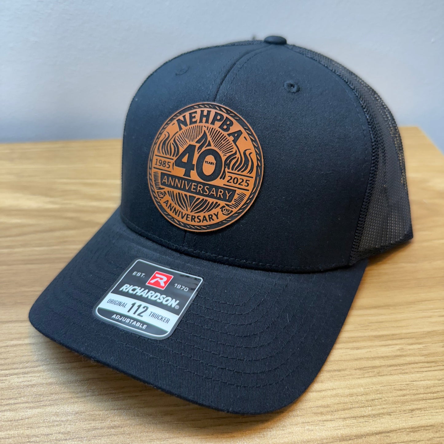 Custom Leather Patch Trucker Hat
