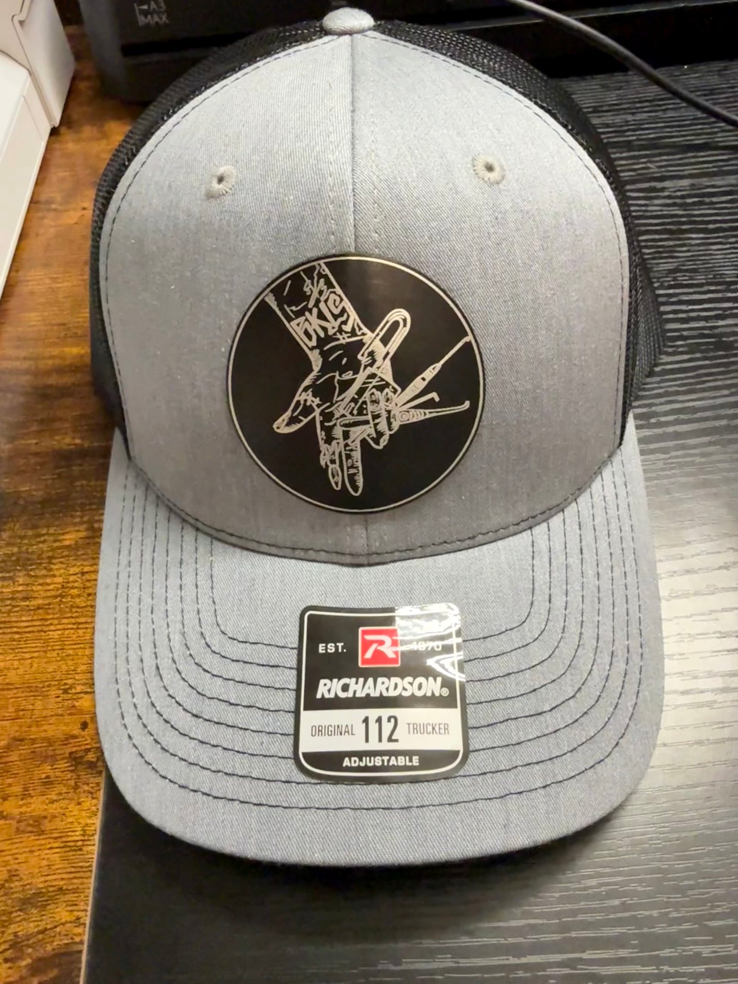 Custom Leather Patch Trucker Hat