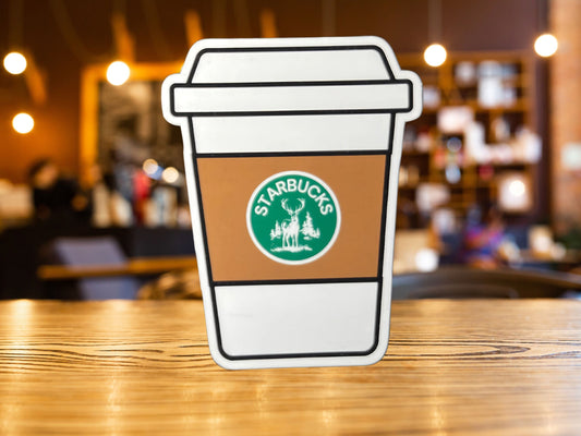 Starbucks Pun Sticker - Perfect for Laptops, Water Bottles, & More