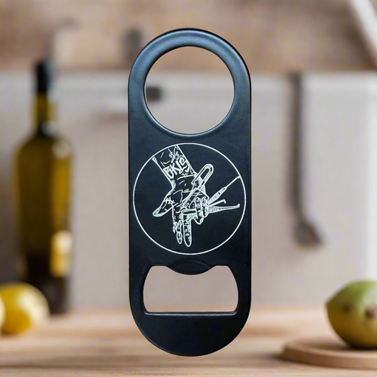 Custom Stainless Steel Bottle Opener - 3.3 x 1.3 Inches