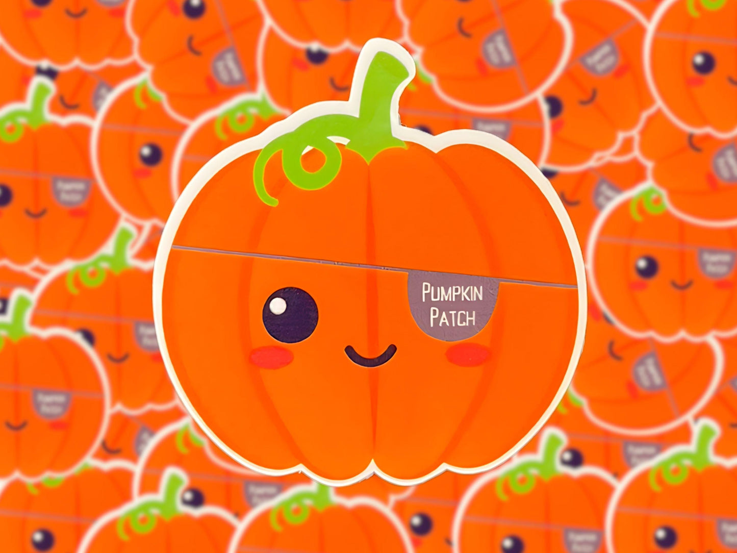 Pumpkin Patch Fall Halloween Pun Dad Joke Sticker - Great for Laptops, Water Bottles, Notebooks & More