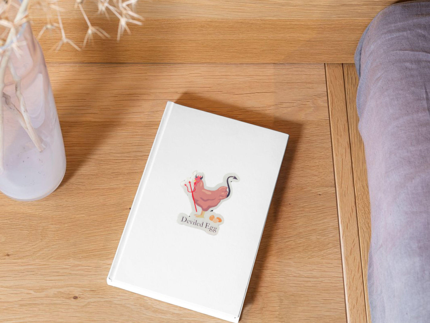 Deviled Egg Halloween Pun Dad Joke Sticker - Spooky Fun for Laptops, Water Bottles, & More